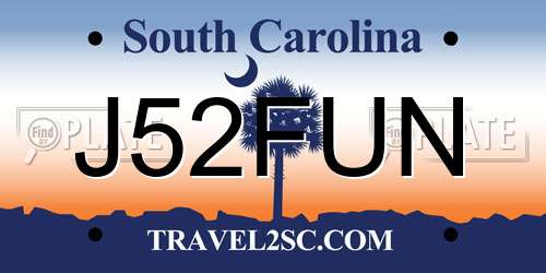 J52FUN South Carolina License Plate