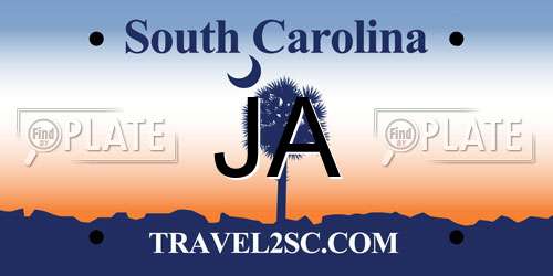 JA South Carolina License Plate