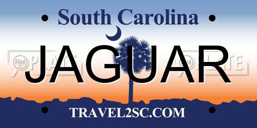JAGUAR South Carolina License Plate