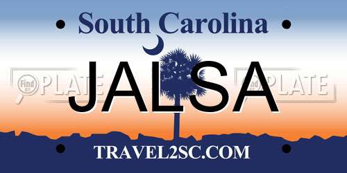JALSA South Carolina License Plate