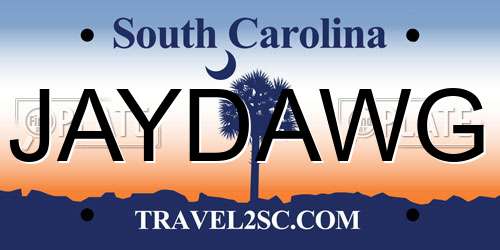 JAYDAWG South Carolina License Plate