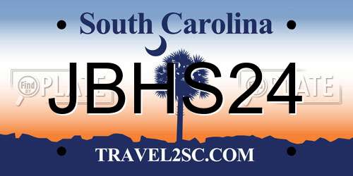 JBHS24 South Carolina License Plate