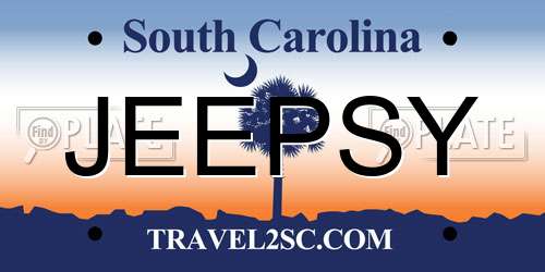 JEEPSY South Carolina License Plate