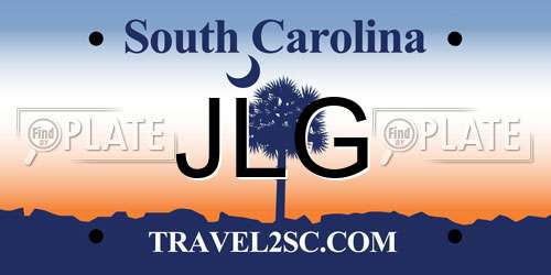 JLG South Carolina License Plate
