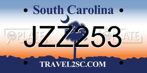 JZZ253 South Carolina License Plate