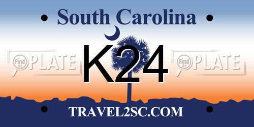 K24 South Carolina License Plate