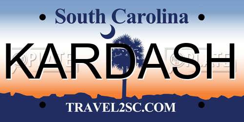KARDASH South Carolina License Plate