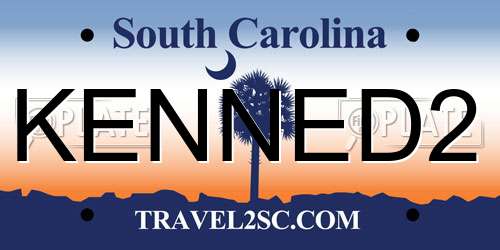 KENNED2 South Carolina License Plate