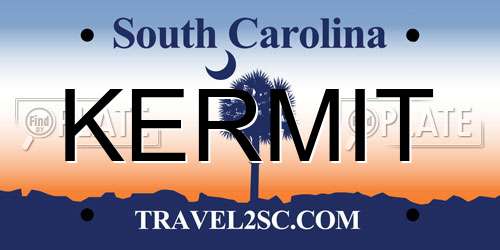 KERMIT South Carolina License Plate