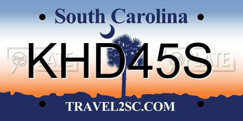 KHD45S South Carolina License Plate
