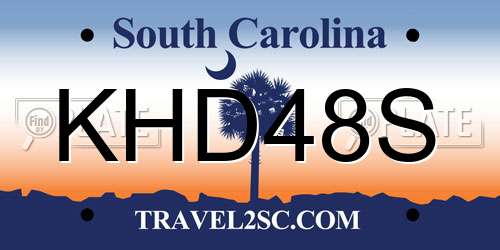 KHD48S South Carolina License Plate
