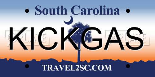 KICKGAS South Carolina License Plate
