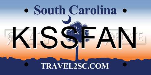KISSFAN South Carolina License Plate