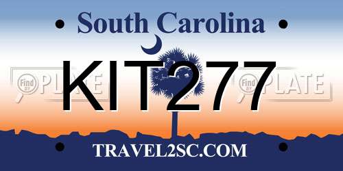 KIT277 South Carolina License Plate