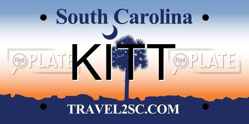 KITT South Carolina License Plate