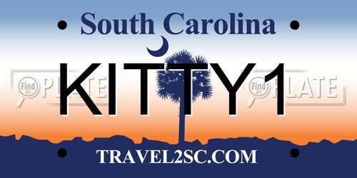 KITTY1 South Carolina License Plate