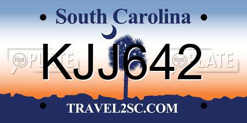 KJJ642 South Carolina License Plate