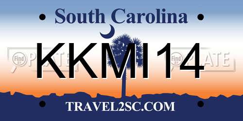 KKMI14 South Carolina License Plate