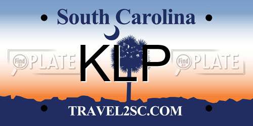 KLP South Carolina License Plate