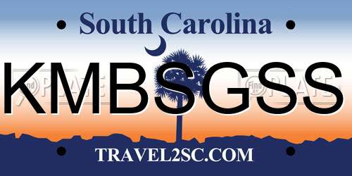 KMBSGSS South Carolina License Plate