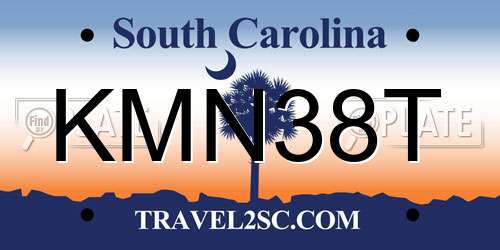 KMN38T South Carolina License Plate
