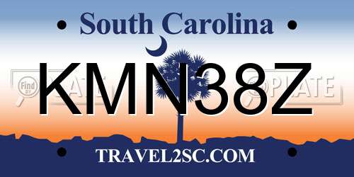 KMN38Z South Carolina License Plate