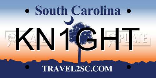 KN1GHT South Carolina License Plate