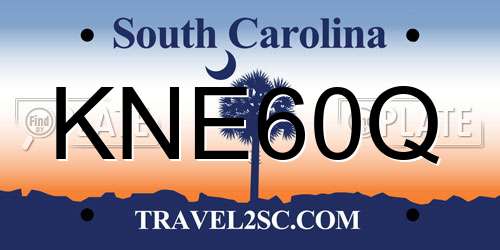 KNE60Q South Carolina License Plate