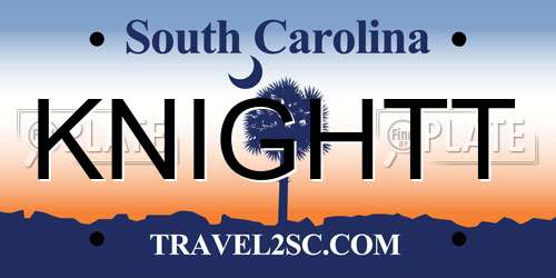 KNIGHTT South Carolina License Plate