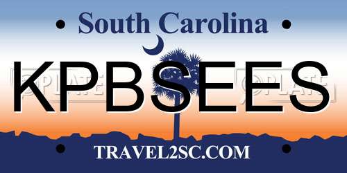 KPBSEES South Carolina License Plate