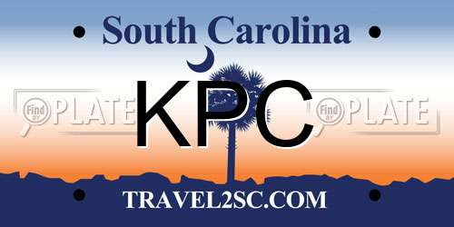 KPC South Carolina License Plate
