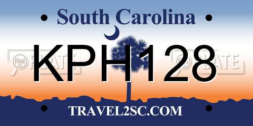 KPH128 South Carolina License Plate