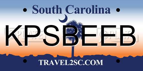 KPSBEEB South Carolina License Plate