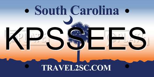 KPSSEES South Carolina License Plate