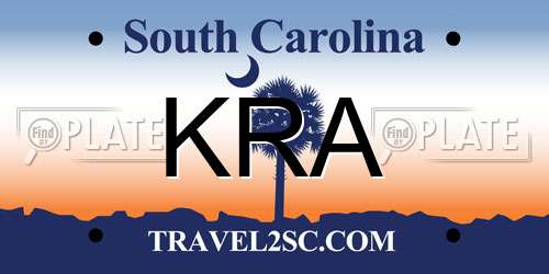 KRA South Carolina License Plate