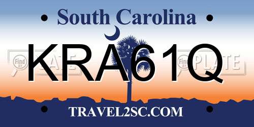 KRA61Q South Carolina License Plate