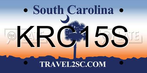KRC15S South Carolina License Plate