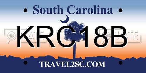 KRC18B South Carolina License Plate