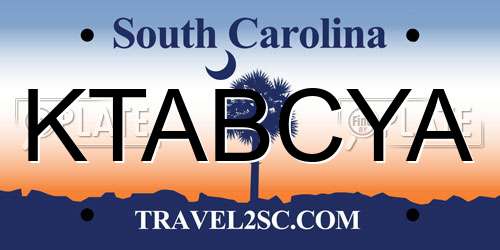 KTABCYA South Carolina License Plate