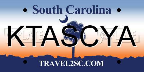 KTASCYA South Carolina License Plate