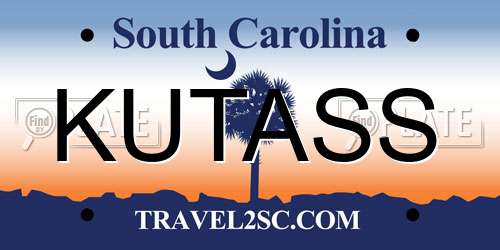 KUTASS South Carolina License Plate