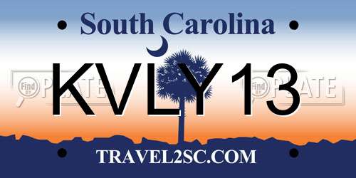 KVLY13 South Carolina License Plate