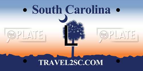 L South Carolina License Plate