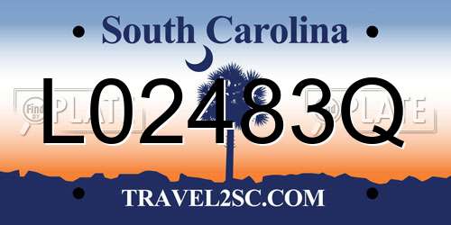 L02483Q South Carolina License Plate