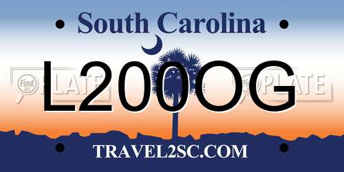 L200OG South Carolina License Plate
