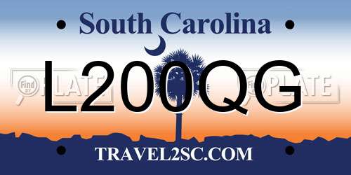 L200QG South Carolina License Plate