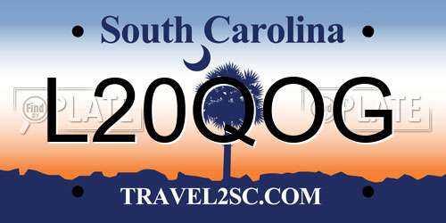 L20QOG South Carolina License Plate