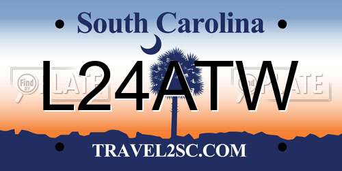 L24ATW South Carolina License Plate