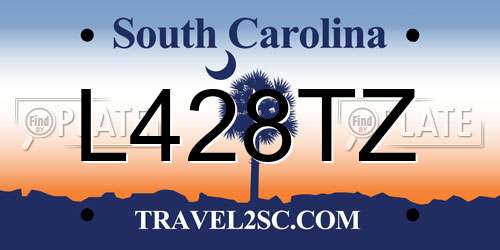 L428TZ South Carolina License Plate