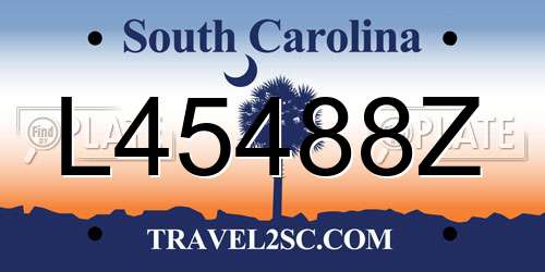 L45488Z South Carolina License Plate